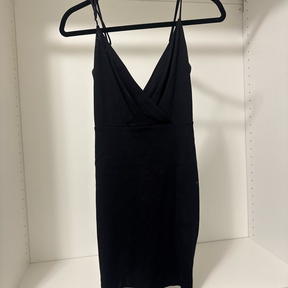 Lulu's Black Strappy Dress